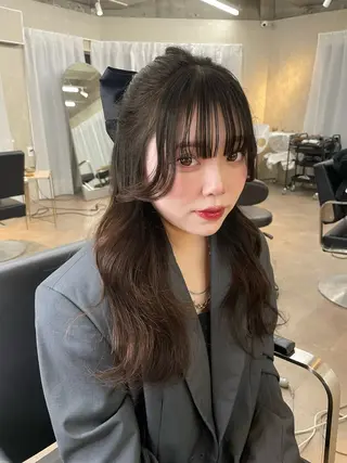 ロング カラー ワンホンレイヤー 福岡天神RAIRAのヘアスタイル