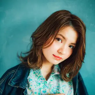 セミロング 遊佐 瑞紀のヘアスタイル