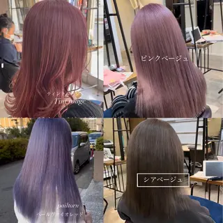 ロング メンズバレイヤージュ 斉藤春のヘアスタイル