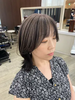 ミディアム カラー 市川 博紀 店長のヘアスタイル