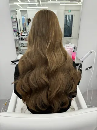 ロング カラー 顔まわりの神様✨ 透明感カラー藤嶋秀幸のヘアスタイル