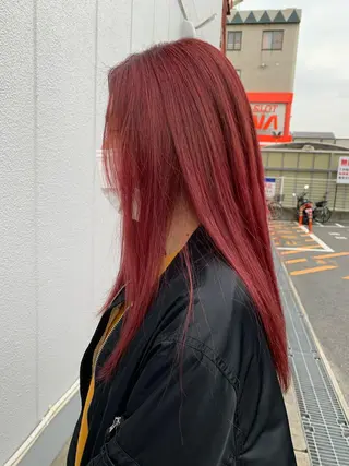 ロング カラー Ripps長居所属・メテオ ／ヘアカラー 西川菜実のヘアスタイル