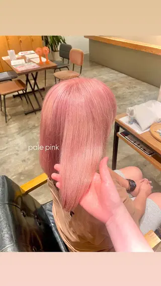 ミディアム カラー ⋆*ブリーチカラ ー/愛佳.⋆𝜗𝜚のヘアスタイル