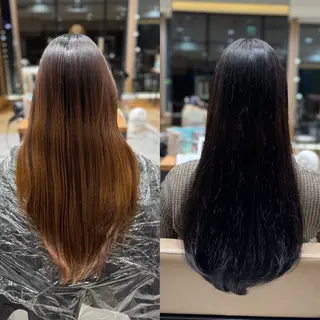 ロング カラー 新宿透明感カラー 髪質改善/吉川怜奈のヘアスタイル