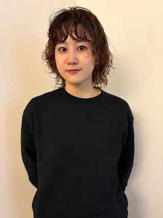 ミディアム カラー パーマ 金井京介/レイヤー /ボブパーマのヘアスタイル