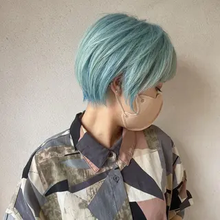 ショート 🫧ボブ/ツヤ髪/美 髪矯正/菜結のヘアスタイル