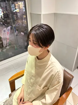 ショート 菅沼 紀世/顔周りレイヤーのヘアスタイル