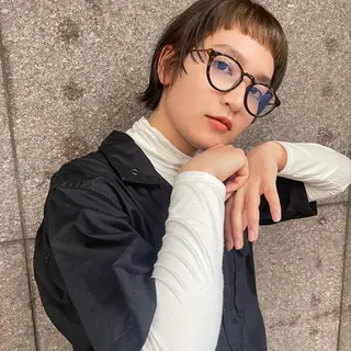 ショート カラー ショート/ボブ/ 心斎橋/宮脇美奈のヘアスタイル