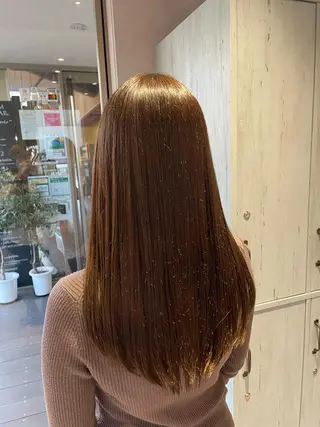 ロング カラー 韓国風/オシャレ /縮毛矯正/滝口琴未のヘアスタイル