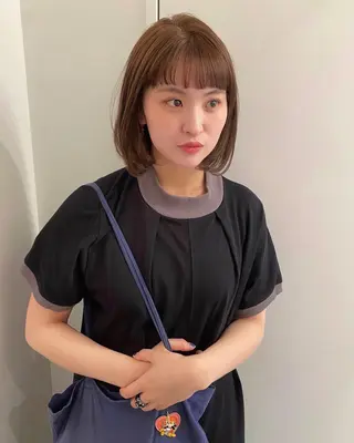 ミディアム カラー riria/ボブ /ブラウンカラー🎀のヘアスタイル