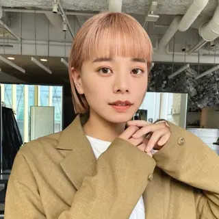 ミディアム カラー 透けるカラー 🫧かふうのヘアスタイル