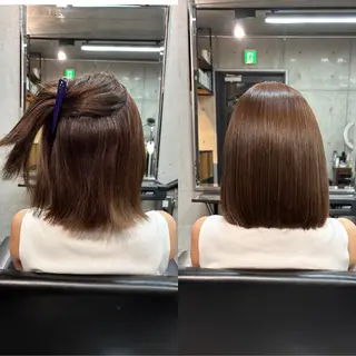 ショート カラー パーマ ショートボブ縮毛矯正 髪質改善のプロ山道潤のヘアスタイル