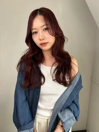 ロング カラー land所属・透明感カラー/レイヤ ー🌙Honokaのヘアスタイル