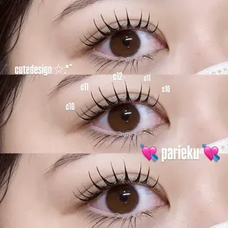 マツエク・マツパ Mell Yuuna ♡パリエク /束感のマツエク・マツパデザイン