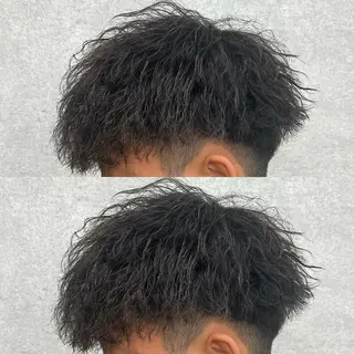 ショート カラー パーマ ヘアアレンジ メンズ キッズ 🔥メンズパーマ🔥 菅原楓のヘアスタイル