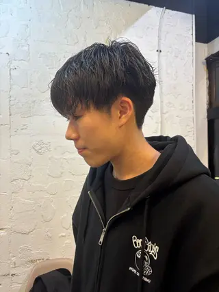 メンズ 抜け感レイヤー🎶 ハイトーン/りりのヘアスタイル