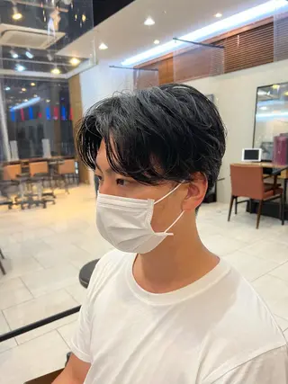 ショート メンズ メンズカット曲がる 縮毛矯正佐々木タクマのヘアスタイル