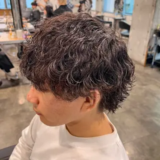 ショート カラー パーマ ヘアアレンジ メンズ キッズ 🔷横浜1のパーマ 職人🔷将太郎のヘアスタイル