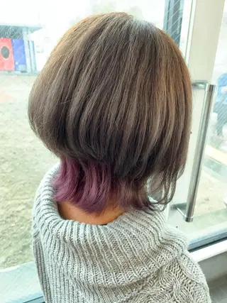 ミディアム 園 冬稀のヘアスタイル