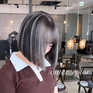 ミディアム カラー 💜ハイトーン💛 マジカルかいちゃんのヘアスタイル