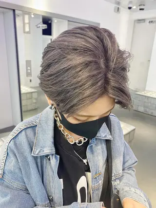 ショート Monan 新宿所属・ケイジ✨透明感 /艶カラー✨のヘアスタイル