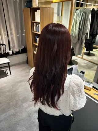 ロング カラー JOS所属・上野/エフェクトブリ ーチ✂︎touiのヘアスタイル