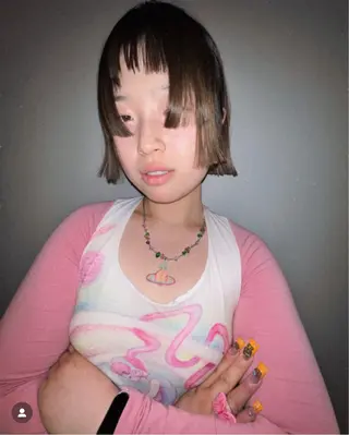 ショート カラー haco＋所属・圧倒的デザイン力 店長🎨RENAのヘアスタイル