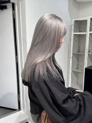 ロング カラー ヘアアレンジ 艶ハイトーン/ヘア アレンジAYAKAのヘアスタイル