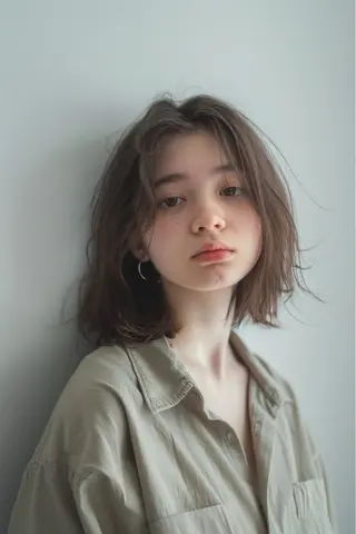 ミディアム カラー 最新ケアカラー 髪質改善YUTOのヘアスタイル