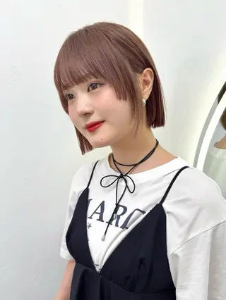 ショート カラー 松本優香/ボブ/ダ ブルカラー/髪質改善のヘアスタイル