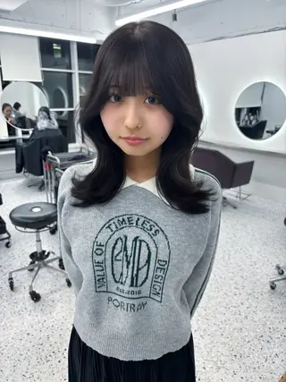 ミディアム 🩵透明感艶髪 縮毛矯正masa🩵のヘアスタイル