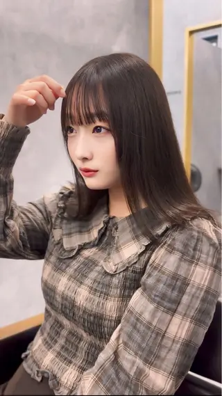 ミディアム NUMBER 天王寺YUYAのヘアスタイル