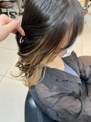 ロング カラー ショートボブ✨️ 池田芽生のヘアスタイル