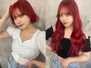 セミロング カラー SHURI❤️‍🔥 中/韓mix ♡のヘアスタイル