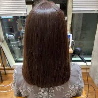 セミロング カラー 💍新宿ショート 💍岩田莉奈のヘアスタイル