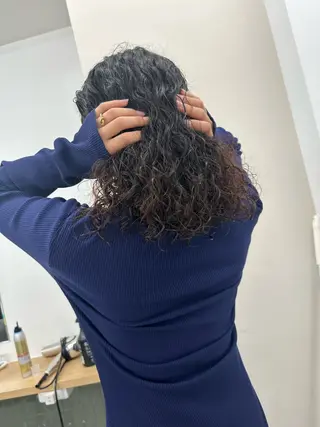 セミロング パーマ キッズ オトナヘア🌸 harukaのヘアスタイル