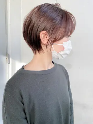 ショート YUZA grow hair 【ユーザ グロウ ヘア】所属・縮毛矯正/似合わせ カット/伊藤はるかのヘアスタイル