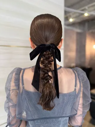 ヘアアレンジ 🩶mana🩶艶髪 /カラーオンカラーのヘアスタイル