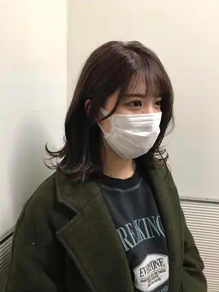 ミディアム カラー 千葉 慎也のヘアスタイル