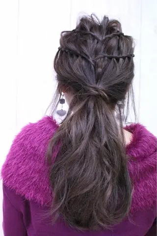 ロング ヘアアレンジ 本間 隼人のヘアスタイル