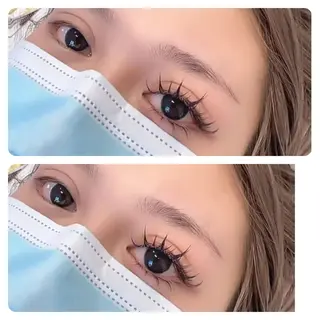 カラー パーマ ネイル マツエク・マツパ アイブロウ 神山 ビューティー・アイのマツエク・マツパデザイン