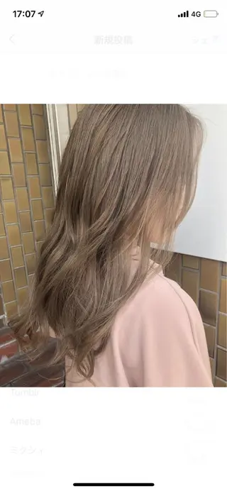 ロング カラー 岡本 一平のヘアスタイル