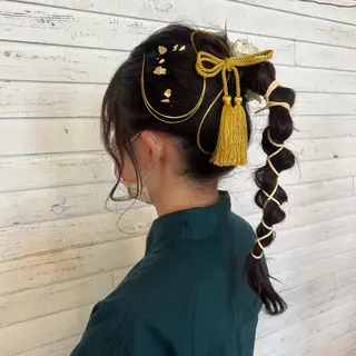 ヘアアレンジ レイヤー/ベージュ /メンズsaraのヘアスタイル