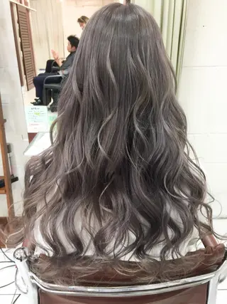 ロング カラー モテ髪透明感❤️ デイズヘアカラーのヘアスタイル