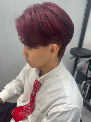 ミディアム メンズ SALOWIN 原宿 IL Salice ３F所属・Kaho【mens/ ブリーチ/パーマ】のヘアスタイル