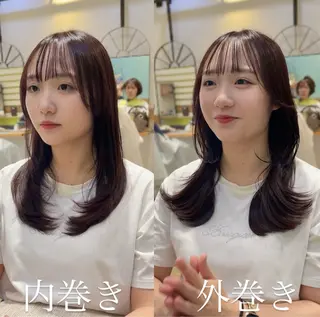 セミロング カラー 大人可愛い透明感🌟 小顔・韓国髪🌟野中のヘアスタイル