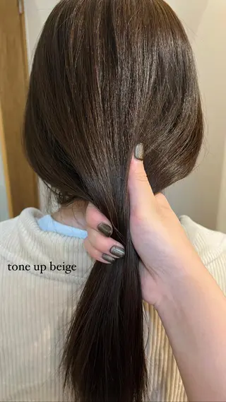 ミディアム カラー 鈴木 三保のヘアスタイル