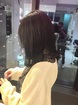 ミディアム 所渉/韓国レイヤー /ウルフカットのヘアスタイル