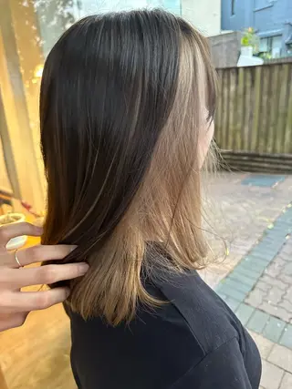 セミロング カラー ヘアセット/艶カラー 💐nao.のヘアスタイル