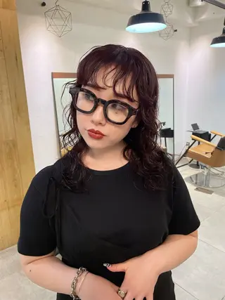 ミディアム 盛れる透明感カラー・ momokaのヘアスタイル